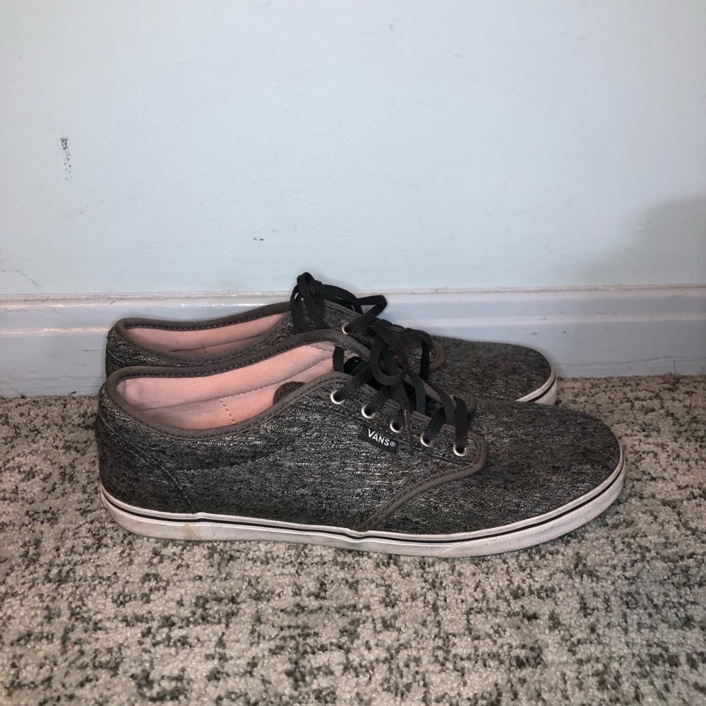Vans Atwood Low Top Heather Gray Sneakers Size 9.5